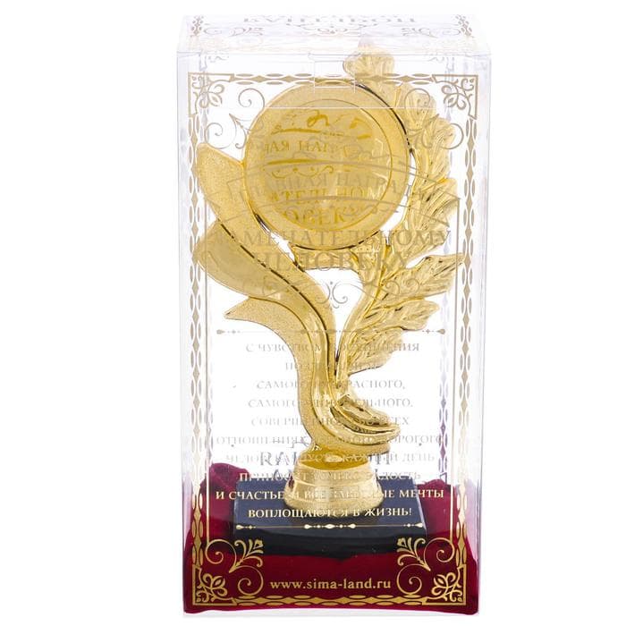 Кубок «Самый лучший муж», наградная фигура, золото, пластик, 17.5 см