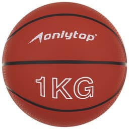 Медицинбол ONLYTOP, 1 кг, оранжевый