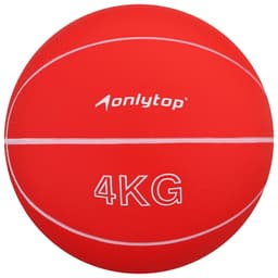 Медицинбол ONLYTOP, 4 кг, красный
