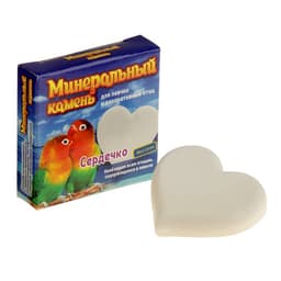 Минеральный камень для птиц «Перрико», в виде сердечка, коробка, 12 г