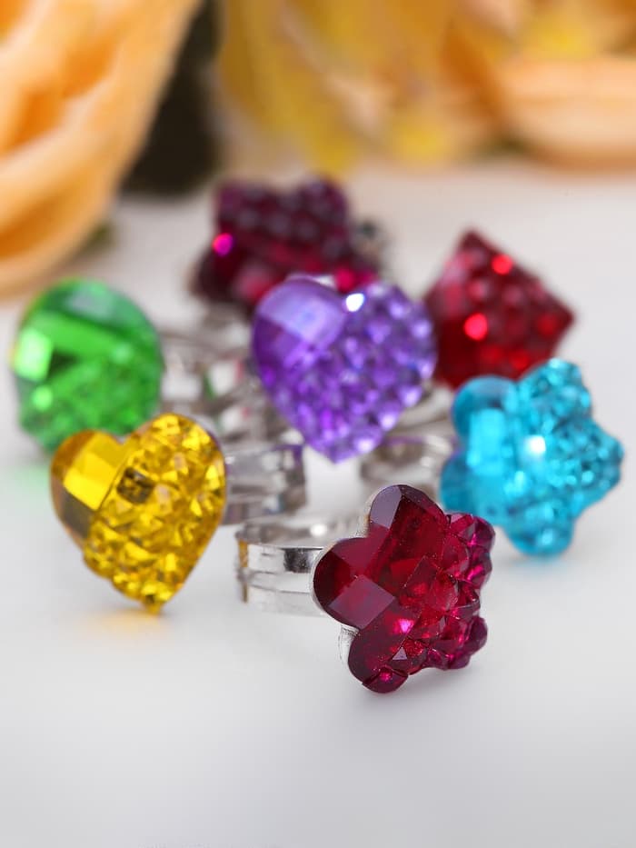 Кольцо «Выбражулька. Яркая геометрия», фасовка 100 шт. цвет МИКС, форма МИКС, безразмерное