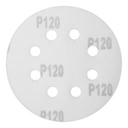 Круг абразивный шлифовальный под «липучку» ТУНДРА, перфорированный, 125 мм, Р120, 10 шт.