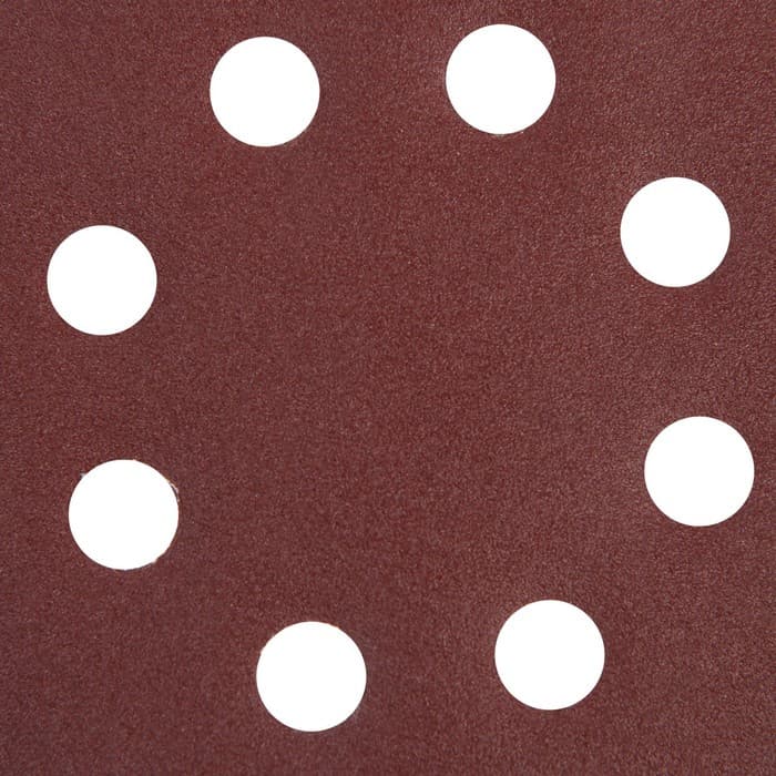 Круг абразивный шлифовальный под «липучку» ТУНДРА, перфорированный, 125 мм, Р120, 10 шт.