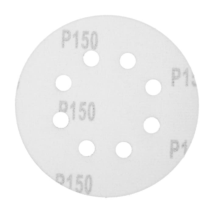 Круг абразивный шлифовальный под «липучку» ТУНДРА, перфорированный, 125 мм, Р150, 10 шт.