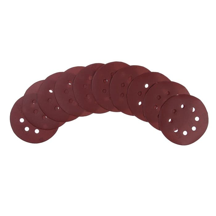 Круг абразивный шлифовальный под «липучку» ТУНДРА, перфорированный, 125 мм, Р320, 10 шт.