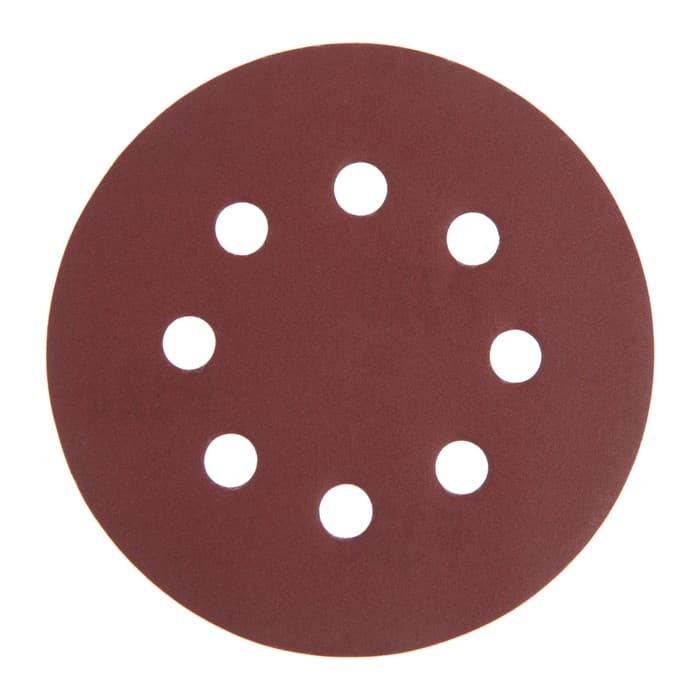Круг абразивный шлифовальный под «липучку» ТУНДРА, перфорированный, 125 мм, Р320, 10 шт.