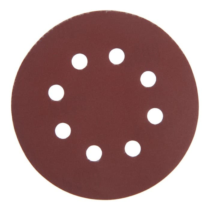 Круг абразивный шлифовальный под «липучку» ТУНДРА, перфорированный, 125 мм, Р600, 10 шт.