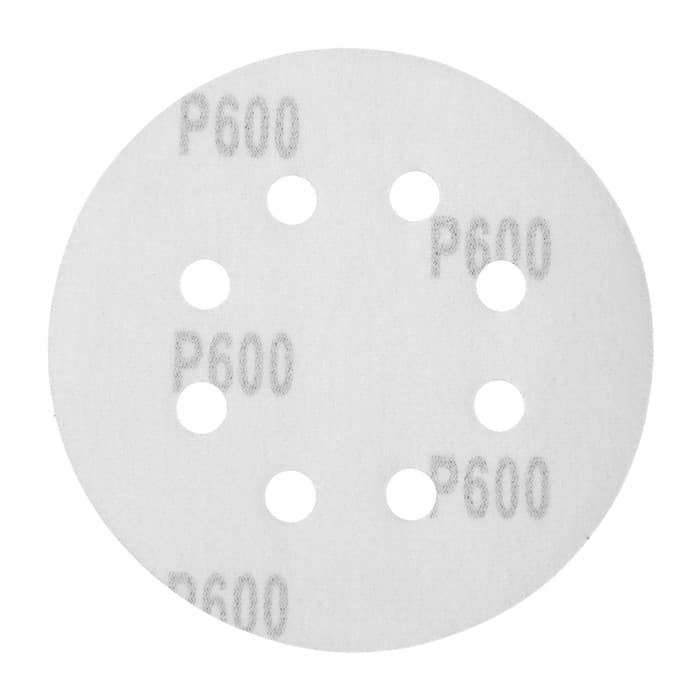 Круг абразивный шлифовальный под «липучку» ТУНДРА, перфорированный, 125 мм, Р600, 10 шт.