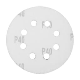Круг абразивный шлифовальный под «липучку» ТУНДРА, перфорированный, 125 мм, Р40, 10 шт.