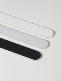 Набор пилок для ногтей, прямых, 100/180, 180/200, 200/240 грит, 18 см, 3 шт.