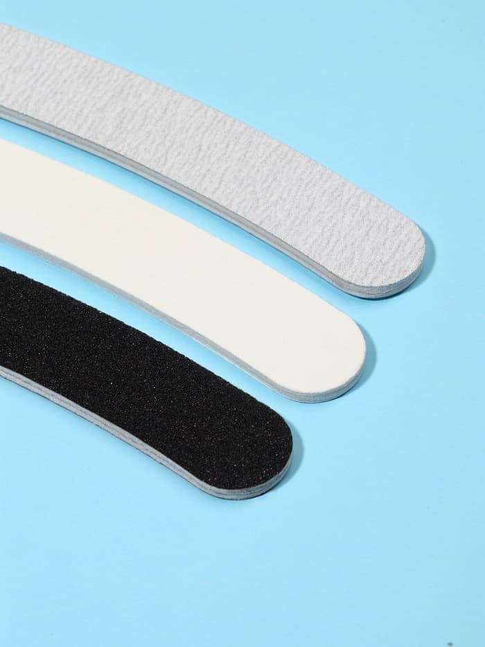 Набор пилок для ногтей, бумеранг, 100/180, 180/200, 200/240 грит, 18 см, 3 шт.