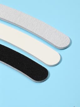 Набор пилок для ногтей, бумеранг, 100/180, 180/200, 200/240 грит, 18 см, 3 шт.