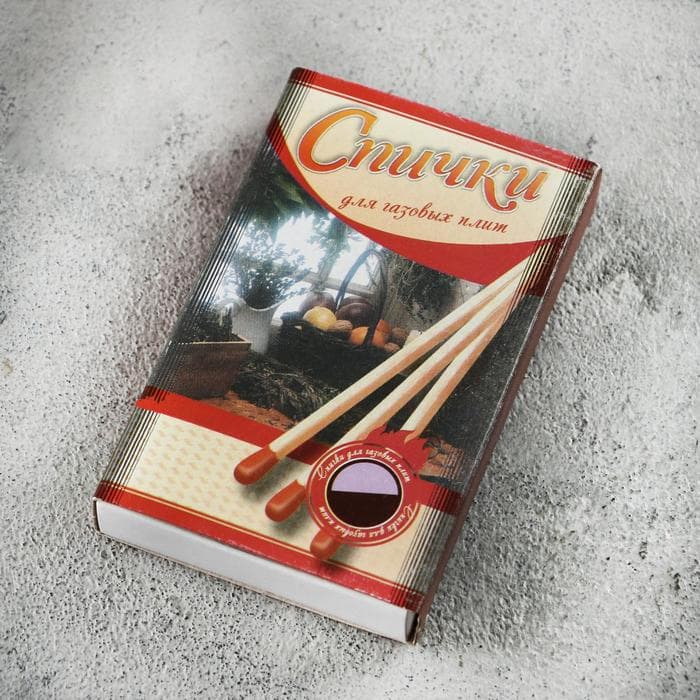 Спички для газовых плит наполнением 40 шт., цвет МИКС