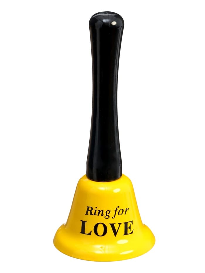 Колокольчик металлический, звонок настольный Ring for a love, 5×5×12.5 см, МИКС