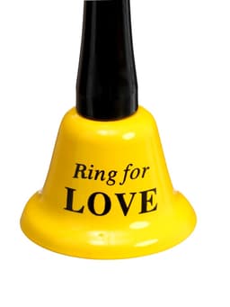 Колокольчик металлический, звонок настольный Ring for a love, 5×5×12.5 см, МИКС