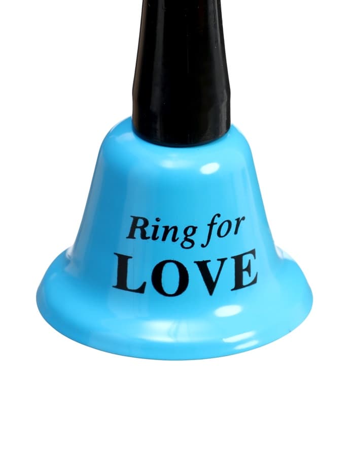 Колокольчик металлический, звонок настольный Ring for a love, 5×5×12.5 см, МИКС