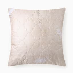 Подушка стёганная 70×70 см, овечья шерсть, ткань глосс-сатин, пэ100%