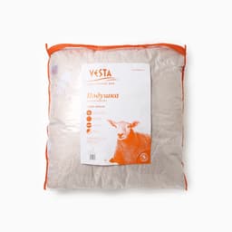 Подушка стёганная 70×70 см, овечья шерсть, ткань глосс-сатин, пэ100%