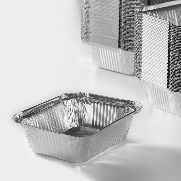 Форма из фольги для выпечки и запекания Доляна, 430 мл, 14×11.5×4.5 см