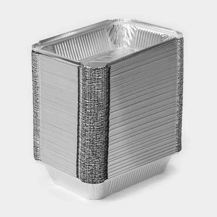 Форма из фольги для выпечки и запекания Доляна, 960 мл, 21.8×15.5×4 см