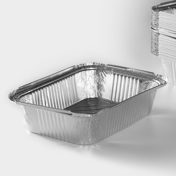 Форма из фольги для выпечки и запекания Доляна, 2 л, 25×18×6.5 см