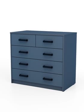 Комод для хранения «Клик Мебель», 5 выдвижных ящиков, 900×480×800 мм, цвет тёмно - серый