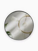 Зеркало макияжное, увеличение ×10, на присосках, d=9 см, чёрное