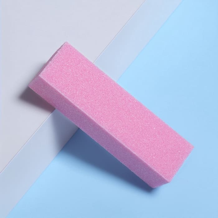 Баф наждачный для ногтей, четырёхсторонний, 9×2.5×2.5 см, МИКС