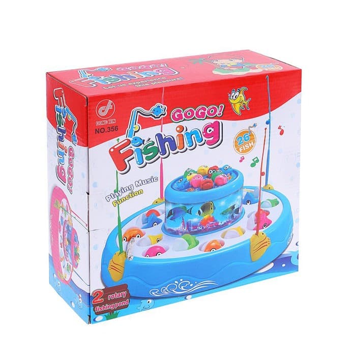Рыбалка «Подводный мир», двухъярусная, 26 рыбок, 4 удочки, световые и звуковые эффекты, МИКС