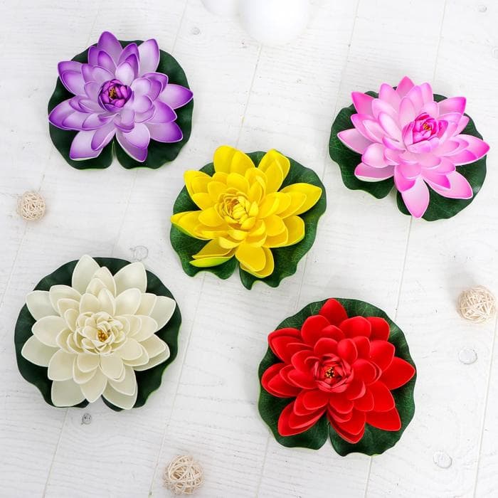 Декор «Кувшинка плавающая», d=17 см, МИКС