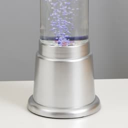 Лава - лампа RISALUX «Ракета-аквариум», подсветка, RGB, от сети 220 В, серебристая, 10×10×70 см