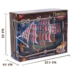 Пиратский корабль WOOW TOYS «Пираты черного моря», инерционный, МИКС