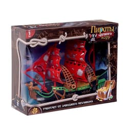 Пиратский корабль WOOW TOYS «Пираты черного моря», инерционный, МИКС