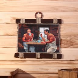 Свиток настенный «Путин в бане», панно