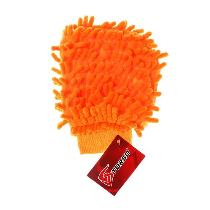 Варежка для уборки авто TORSO, односторонняя, 17×13.5 см, МИКС