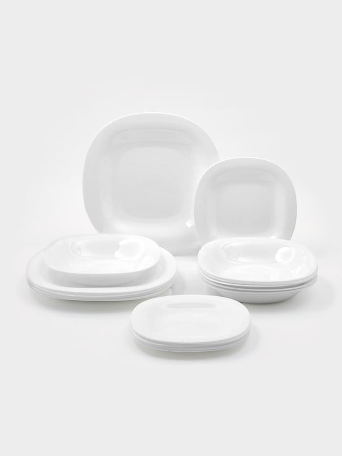 Сервиз столовый Luminarc Carine, 18 предметов, стеклокерамика, белый