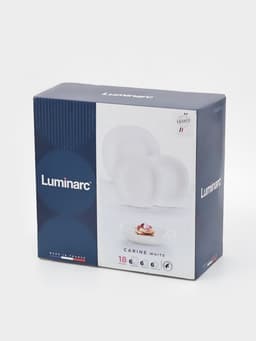 Сервиз столовый Luminarc Carine, 18 предметов, стеклокерамика, белый