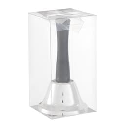 Колокольчик металлический, звонок настольный Shine, 12×6.5 см, серебряный