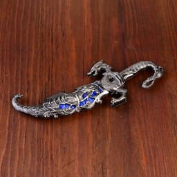 Макет оружия «Сувенирный нож. Синий дракон», 24.5 см, резные ножны