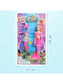 Кукла русалочка «Нелли» с малышкой и аксессуарами, МИКС