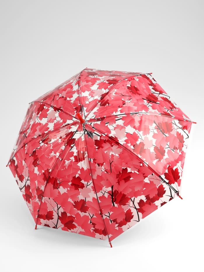 Зонт - трость детский «Листья», полуавтоматический, 8 спиц, R=45/52 см, d=90 см, МИКС