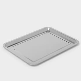 Поднос из нержавеющей стали, 40×30×2 см (± 1 см)