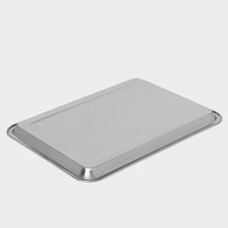 Поднос из нержавеющей стали, 40×30×2 см (± 1 см)