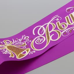 Лента на выпускной «Выпускник», атлас сиреневый 3D МИКС