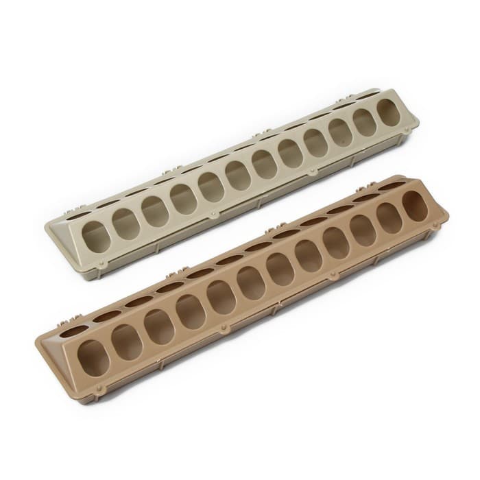 Кормушка-поилка для перепелов, 24 ячейки, лотковая, пластик, МИКС