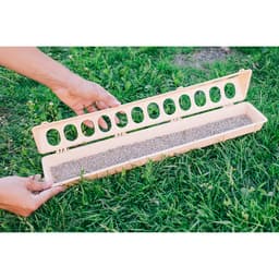 Кормушка-поилка для перепелов, 24 ячейки, лотковая, пластик, МИКС