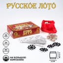 Русское лото «Семейное», 24 карточки, 50 фишек, 90 бочонков
