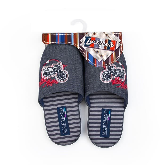 Тапочки детские, цвет синий, размер 39