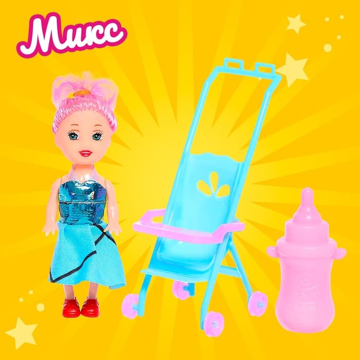 Кукла малышка «Ева» с аксессуарами, МИКС