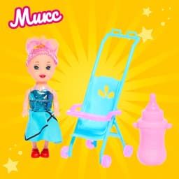 Кукла малышка «Ева» с аксессуарами, МИКС